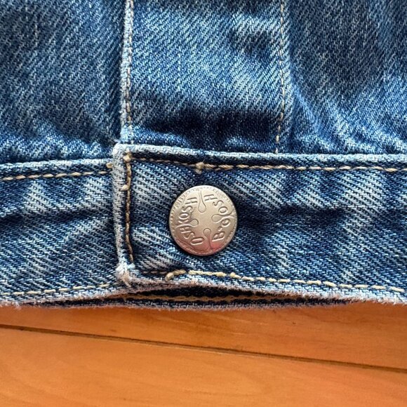 Vintage OshKosh B'gosh Kids Baby Denim Jean Jacket Blue 90s 18 months - Picture 3 of 11